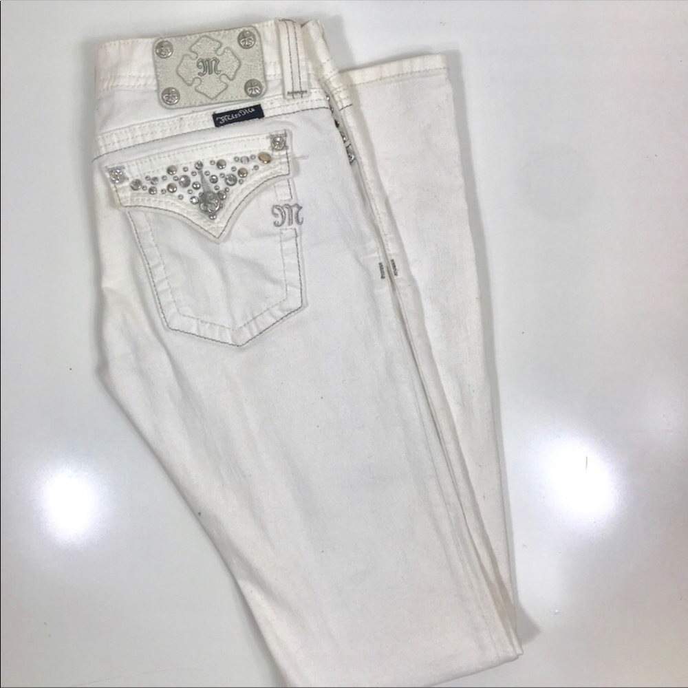 Miss Me White Jeans